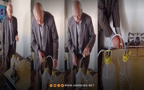 الدرباسية.. رجل كوردي يبتكر طريقة لاستخراج الغاز من البنزين بأدوات بدائية 
