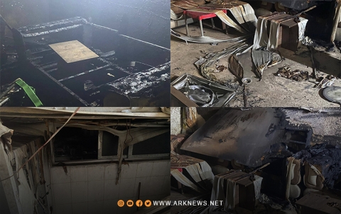Qamishlo… PYD militants set fire to the offices of the Kurdistan Democratic Union-Syria and the Kurdistan Democratic Unity-Syria