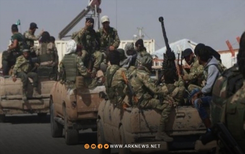 Iranian-affiliated militias bring military reinforcements to their positions in the Homs desert Iranian-affiliated militias bring military reinforcements to their positions in the Homs desert