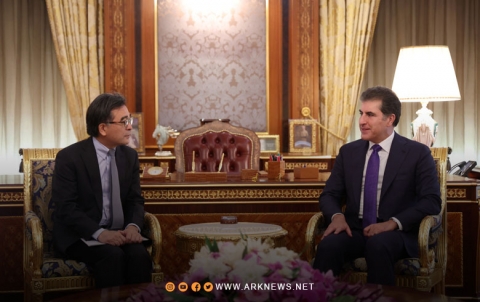 رئيس إقليم كوردستان يستقبل سفير اليابان لدى العراق