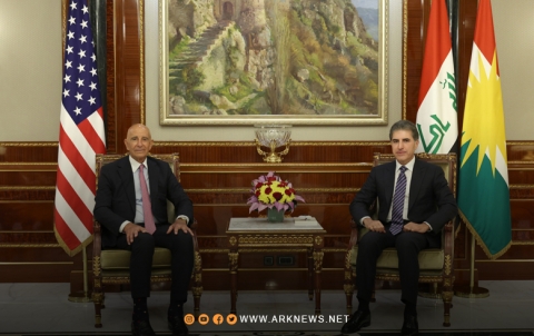 نیجیرفان بارزاني يستقبل توم باراك المبعوث الأمريكي لشؤون العراق وسوريا نیجیرفان بارزاني يستقبل توم باراك المبعوث الأمريكي لشؤون العراق وسوريا