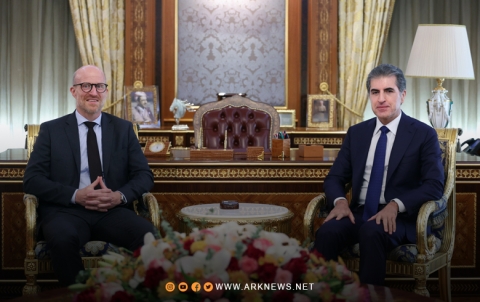 نيجيرفان بارزاني وكريستيان أولفكه يبحثان تطورات الأوضاع في المنطقة نيجيرفان بارزاني وكريستيان أولفكه يبحثان تطورات الأوضاع في المنطقة