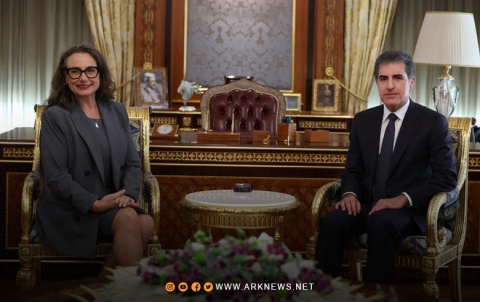 نيجيرفان بارزاني وغويندلين غرين يبحثان آخر التطورات السياسية والأمنية في المنطقة نيجيرفان بارزاني وغويندلين غرين يبحثان آخر التطورات السياسية والأمنية في المنطقة