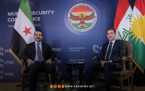 نیجیرفان بارزاني يجتمع مع أسعد الشيباني وزير خارجية سوريا 