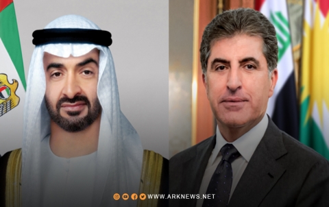 رئيس إقليم كوردستان يتلقى اتصالا هاتفيا من رئيس دولة الإمارات 