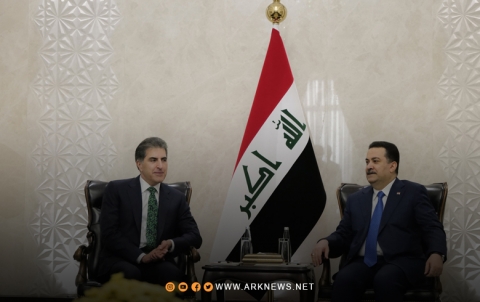 رئیس إقلیم كوردستان یجتمع مع رئيس مجلس وزراء العراق الاتحادي