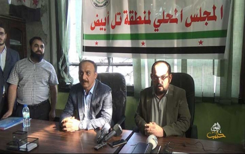 The formation of the local council in Tal Abyad city, including three Kurds The formation of the local council in Tal Abyad city, including three Kurds