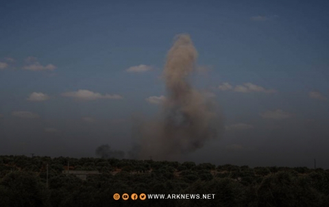 A child was killed in a previous bombardment by the regime forces, south of Idlib