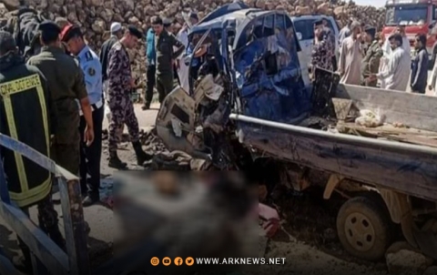 حادث سير يودي بحياة 9 لاجئين سوريين في شمال الأردن حادث سير يودي بحياة 9 لاجئين سوريين في شمال الأردن