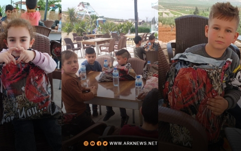 بارزاني الخيرية تبدأ بحملة كسوة العيد للأطفال اليتامى في عفرين
