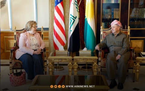 الرئيس بارزاني ومساعدة وزير الخارجية الأمريكي یؤكدان على أهمية تنفيذ الاتفاق بين الأطراف السياسية في العراق