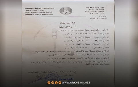 رفع أجور النقل يثير استياء المواطنين في مدينة كوباني رفع أجور النقل يثير استياء المواطنين في مدينة كوباني