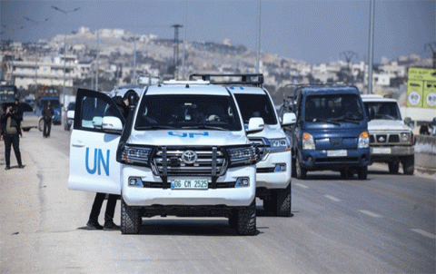 وفد من الأمم المتحدة يصل إلی مناطق شمال غربي سوریا