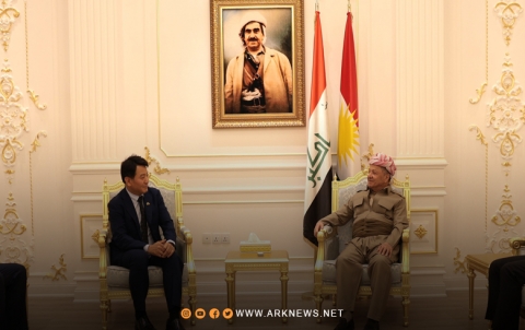 الرئيس بارزاني يستقبل القنصل العام لكوريا الجنوبية في أربيل الرئيس بارزاني يستقبل القنصل العام لكوريا الجنوبية في أربيل