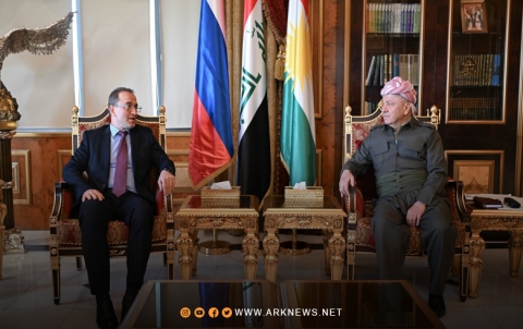 الرئيس بارزاني یستقبل إيلبروس كوتراشيف سفیر روسيا لدى العراق 