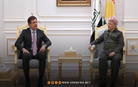 الرئيس بارزاني يستقبل القنصل العام الروسي في أربيل مكسيم روبين الرئيس بارزاني يستقبل القنصل العام الروسي في أربيل مكسيم روبين