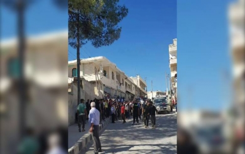 عفرين .. مستوطنون عرب ومسلحون يهاجمون مقر مجلس ناحية موباتا 