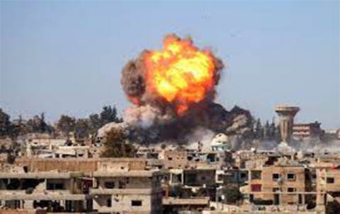 النظام السوري يقصف غربي درعا بطائرات سوخوي