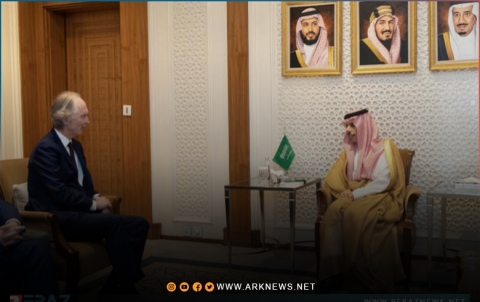 بيدرسن وبن فرحان يبحثان الحل السياسي في سوريا بيدرسن وبن فرحان يبحثان الحل السياسي في سوريا
