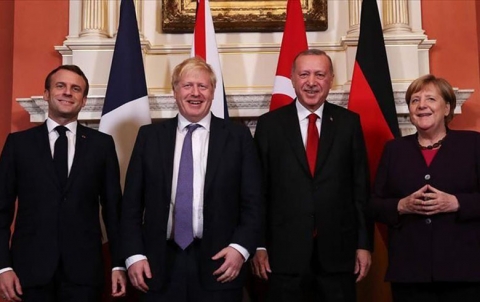 London .. Germany, Britain, France, Turkey's leaders hold a special session on Syria and east of the Euphrates