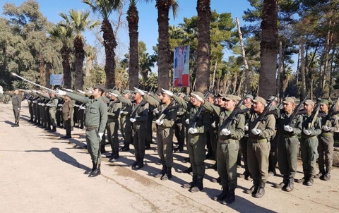 Rêjîmê merasîmeke leşkerî li Hesekê li dar xist