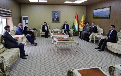 Hoshyar Siwili receives a delegation from the Federations of the Kurdish community in Germany