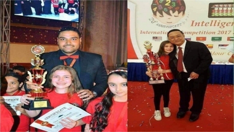 Keçeke Sûrî nasnava Jîrtrîn zarok di cîhanê de stand  