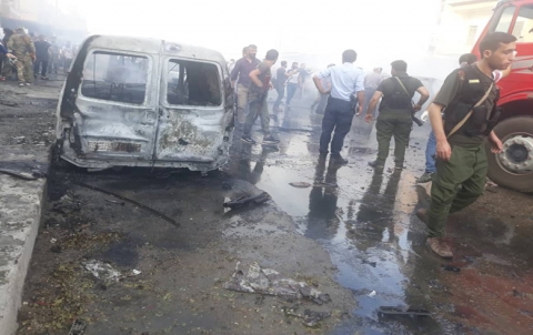 Martyrs and injured by a car bomb in Qamishlo