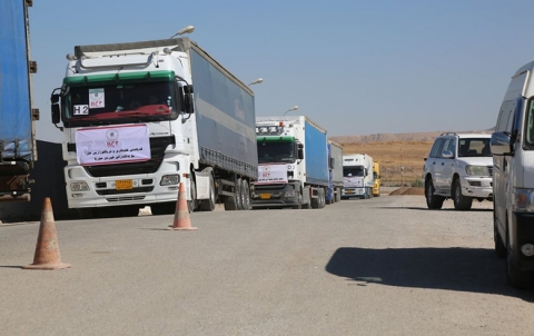 BCF enters hundreds of tons of aid to Syrian Kurdistan Syria BCF enters hundreds of tons of aid to Syrian Kurdistan Syria