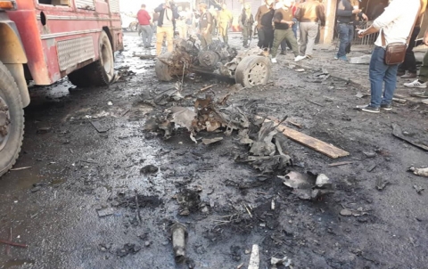 حصيلة ضحايا سلسلة الإنفجارات التي هزت مدينة قامشلو يوم امس 