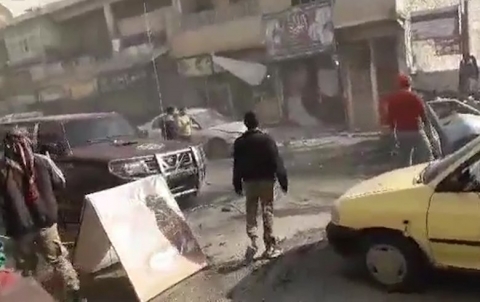 Afrin …. About 10 were injured in a violent explosion hit Afrin city center Afrin …. About 10 were injured in a violent explosion hit Afrin city center