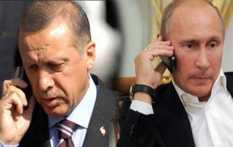 اردوغان وبوتين يناقشان الحملات العسكرية للنظام السوري على ادلب 