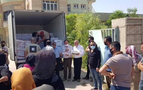 منظمة زاخو لـ PDK-S توزع سلات غذائية على لاجئي كوردستان سوريا
