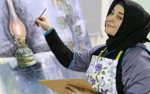 نوشين محمد ابنة ديريك... فنانة تشكيلية تتألق في السعودية