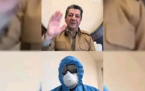 مسرور بارزاني يتواصل مع إحدى المصابات بكورونا ويتعهد بأمر
