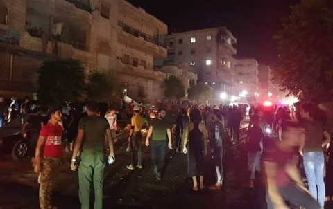 بالفيديو والصور... انفجار في عفرين