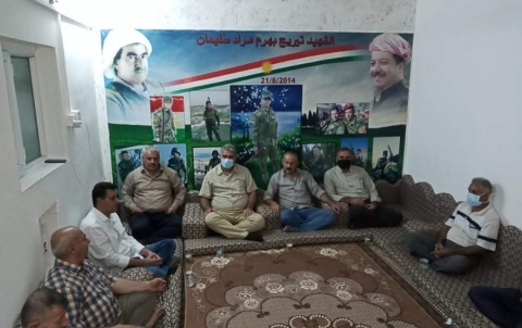 With pictures... A delegation from PDK-S visits the family of the Peshmerga  martyr Tîrêj Bahram