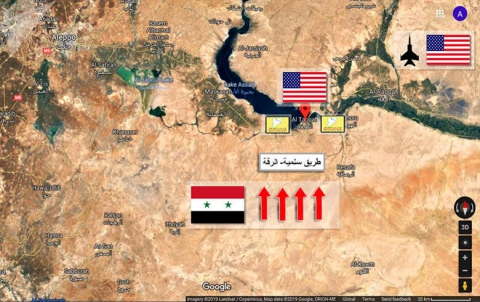  The DSF hands over an area in Raqqa to the Syrian regime