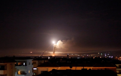 Israel is bombing  Syria again with missiles  
