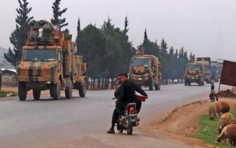 30 Turkish military vehicles enter “Putin-Erdogan” area