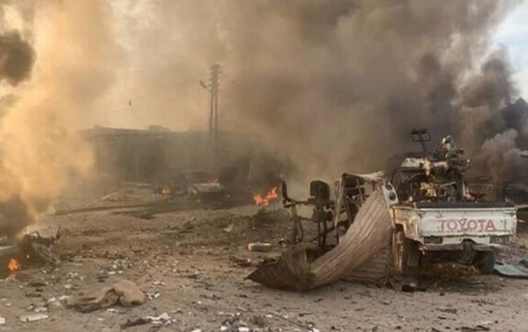 About 20 militias and citizens killed in the car bomb explosion in “Tal Halaf” in Hasaka countryside About 20 militias and citizens killed in the car bomb explosion in “Tal Halaf” in Hasaka countryside