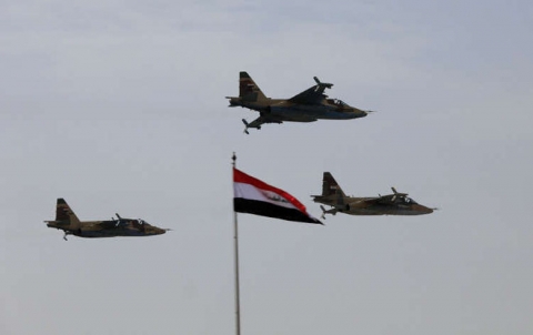 Artêşa Iraqê bingehên DAIŞê li nava xaka Sûriyê armanc kir Artêşa Iraqê bingehên DAIŞê li nava xaka Sûriyê armanc kir