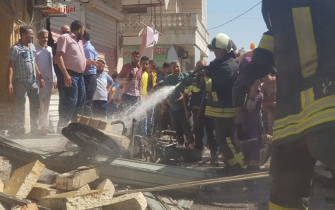 أربعة انفجارات متزامنة في حلب أربعة انفجارات متزامنة في حلب
