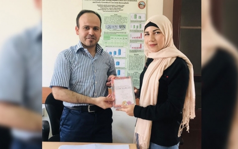 A Refugee wins the first place at the College of Salahuddin