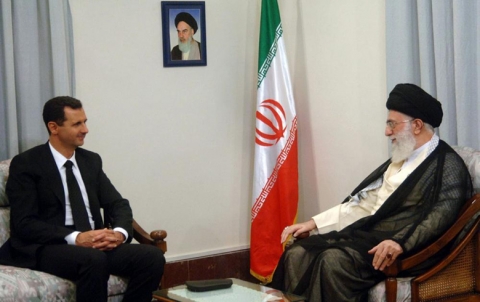 Assad and Khamenei emphasize the cooperation between Iran and Syria