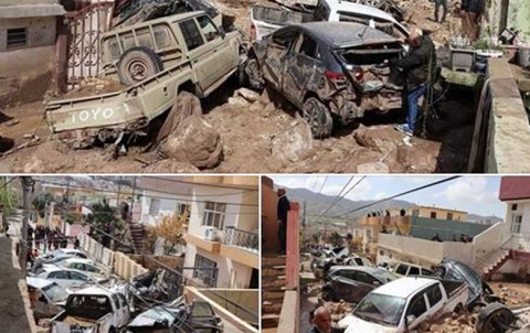 غرق شخص وخسائر مادية في دهوك إثر الأمطار والسيول