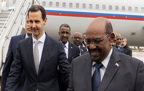 رئيس نصف السودان يزور شقيقه رئيس ثلاثة أخماس سوريا