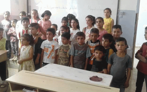 Opening11  schools in Bulbul town in Afrin