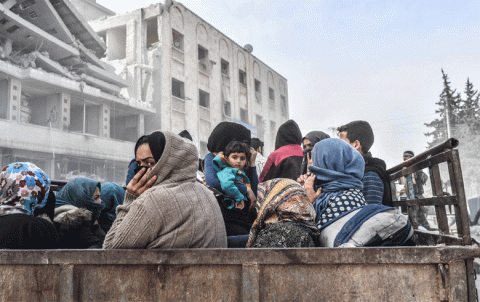 مجلة أمريكية تختار صورة لنازحي عفرين من بين أفضل صور 2018   