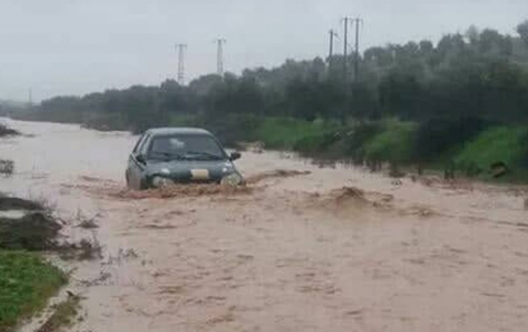 Afrin .. Heavy rain caused flooding